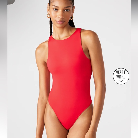Steve Madden Red Nico Bodysuit - Picture 4 of 10